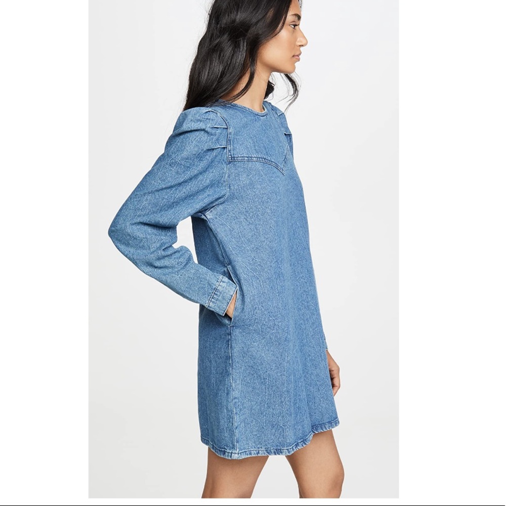 NWT Free People Self Control Denim Mini Dress 12 - Picture 7 of 16